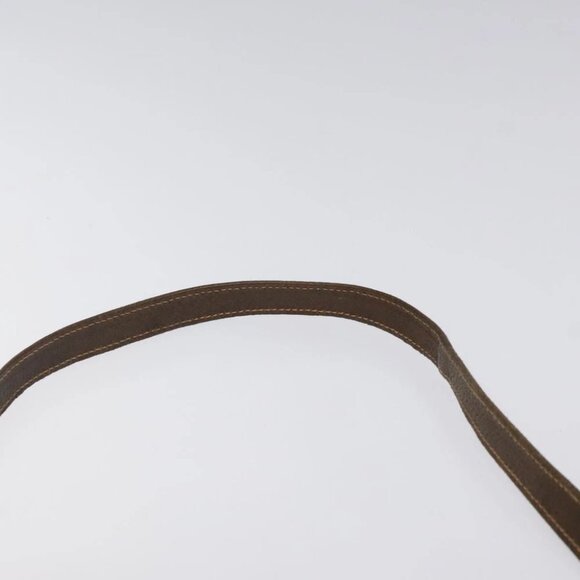 GUCCI GG Supreme Web Sherry Line Shoulder Bag PVC Beige Gold Red Auth BA1924 - Picture 9 of 15